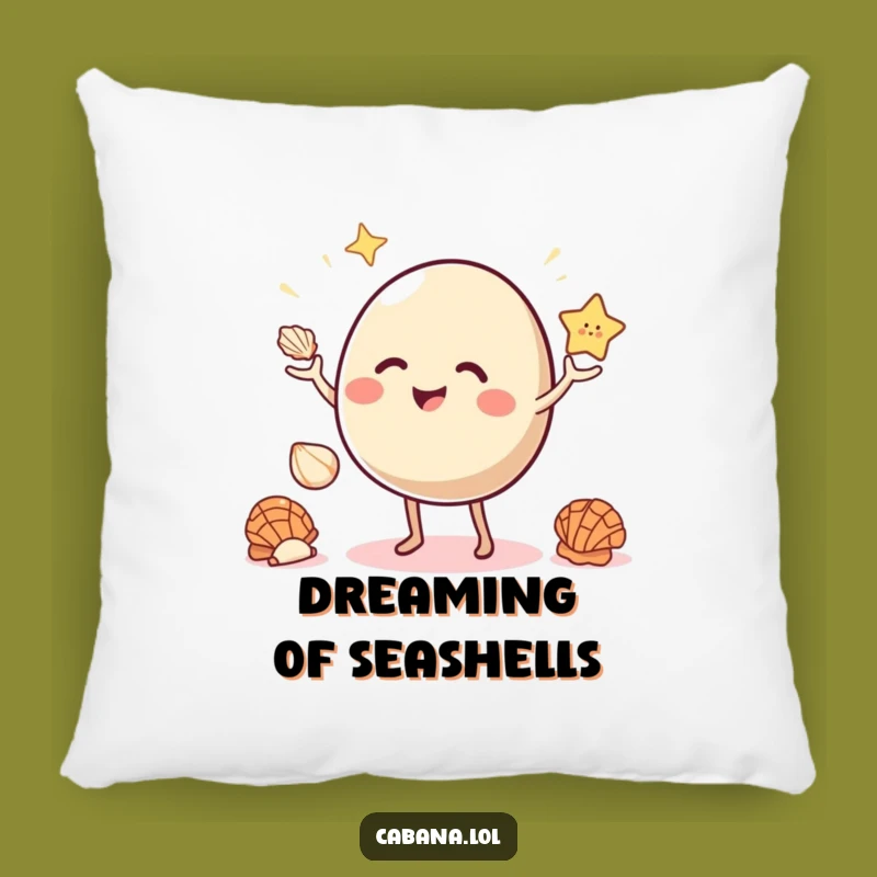 Funny Bouncy Juggler Pillow: Cozy Seashells Balance Cushion - Relaxing Gift